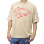 ショッピングディースクエアード DSQUARED2 ディースクエアード メンズラウンドネックTシャツ S74GD1240 S24318 / Loose Fit Tee ベージュ