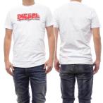 ショッピングディーゼル DIESEL ディーゼル メンズクルーネックTシャツ A12498 0GRAI / T-DIEGOR-K70 ホワイト /2024春夏新作