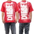 ショッピングdiesel DIESEL ディーゼル メンズクルーネックTシャツ A13328 0AIJV / T-BOXT-BISC レッド /2024春夏新作