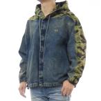 ショッピングdiesel DIESEL ディーゼル メンズデニムジャケット A18285 0CMBY / D-DEWNYSH-S インディゴブルー×グリーン系カモフラージュ 2025秋冬新作