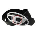 ★難有り特価！DIESEL ディーゼル メンズ レディースレザーベルト X08516 PR666 / B-1DR ブラック 80