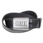 DIESEL ディーゼル メンズ レディースレザーベルト X10434 PS201 / B-METAL BISCOTTO ブラック 2025秋冬新作