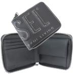 ショッピングdiesel DIESEL ディーゼル メンズ二つ折り財布（小銭入れ付き） X10007 P8078 / DSL 3D-BI FOLD COIN ブラック 2025秋冬新作