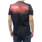 DIESEL ディーゼル メンズクルーネックTシャツ A16514 0AKAK / T-ADJUST-SLITS-R13 ブラック