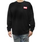 DIESEL ディーゼル メンズクルーネックロングTシャツ A14948 0NIAR / T-BOXT-LS-LAB ブラック 2025春夏新作