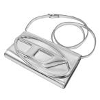 ショッピングディーゼル DIESEL ディーゼル レディース財布（小銭入れ付き） X09809 PS202 / 1DR WALLET STRAP シルバー