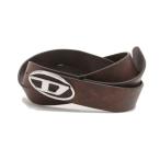 DIESEL ディーゼル メンズ レザーベルト X09813 PR271/B-1DR-LAYER ダークブラウン シンプル ハイランク