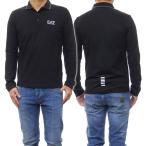 ショッピングアルマーニ EMPORIO ARMANI エンポリオアルマーニ EA7 メンズ長袖ポロシャツ 8NPF07 PJ04Z ブラック