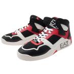 EMPORIO ARMANI エンポリオアルマーニ EA7 メンズハイカットスニーカー X8Z039 XK331 ブラック×レッド