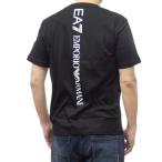 EMPORIO ARMANI エンポリオアルマーニ EA7 メンズクルーネックTシャツ 7M000567 AF10375 ブラック×ホワイト 2025春夏新作