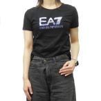EMPORIO ARMANI エンポリオアルマーニ EA7 レディースラウンドネックTシャツ 7W000183 AF10373 ブラック 2025春夏新作