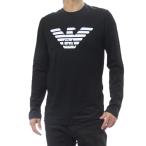 EMPORIO ARMANI エンポリオアルマーニ メンズクルーネックロングTシャツ 8N1TN8 1JPZZ ブラック 2025秋冬新作
