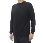 ショッピングアルマーニ EMPORIO ARMANI エンポリオアルマーニ メンズクルーネックニット セーター EM002419 AF14158 ブラック 2025秋冬新作