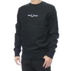 ショッピングフレッドペリー FRED PERRY フレッドペリー メンズトレーナー M4727 / EMBROIDERED SWEATSHIRT ブラック 2025秋冬新作