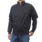 ショッピングフレッドペリー FRED PERRY フレッドペリー メンズジップアップスウェット J5557 / CONTRAST TAPE TRACK JACKET ブラック