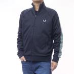 FRED PERRY フレッドペリー メンズジップアップスウェット J1325 / MESH TAPED TRACK JACKET ネイビー 2025秋冬新作
