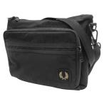 FRED PERRY フレッドペリー メンズショルダーバッグ L1193 / NYLON BADGE CROSSBODY BAG ブラック 2025秋冬新作
