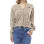 FRED PERRY フレッドペリー レディースVネックカーディガン K1120 / V NECK CARDIGAN ベージュ 2025秋冬新作
