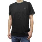 FRED PERRY フレッドペリー メンズクルーネックTシャツ M1588 / TWIN TIPPED T-SHIRT ブラック 2025春夏新作