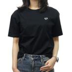 FRED PERRY フレッドペリー レディースクルーネックTシャツ G1142 / CREW NECK T-SHIRT ブラック 定番人気商品