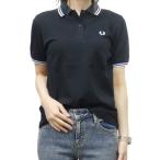 ショッピングフレッドペリー FRED PERRY フレッドペリー レディースポロシャツ G3600 / TWIN TIPPED FRED PERRY SHIRT ブラック×ホワイト 定番人気商品