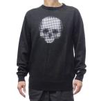 HYDROGEN ハイドロゲン メンズクルーネックセーター ニット MW0003 / SKULL DOTS CREWNECK PULLOVER ブラック