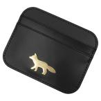 MAISON KITSUNE mezzo n лисица футляр для карточек OW05700LR0001 / EDIE CARD HOLDER черный стандартный популярный товар 