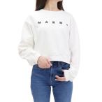 MARNI Marni Kids женский тренировочный футболка M01878 M00V0 вырез лодочкой укороченные брюки длинный рукав хлопок обратная сторона шерсть белый 2026 осень-зима новый продукт 