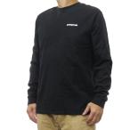 ショッピングpatagonia PATAGONIA パタゴニア メンズクルーネックロングTシャツ 38518/M’S L/S P-6 LOGO RESPONSIBILI-TEE ブラック 定番人気商品