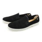 RIVIERAS riviera мужской туфли без застежки 3061 / SUEDE MATCH черный стандартный популярный товар 