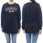TOMMY JEANS トミージーンズ レディースクルーネックロングTシャツ DW16168 ネイビー