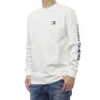 ショッピングTOMMY TOMMY JEANS トミージーンズ メンズクルーネックロングTシャツ DM21591 ホワイト