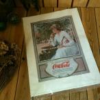 ≫80'sヴィンテージ*Coca-Colaコカコーラ*USA製*古いポスター*壁掛け飾りディスプレイ看板*1986アメリカン ビンテージ*アンティーク広告