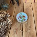 }70-80s Vintage неиспользуемый товар не использовался *SAJI* полотенце вешалка with plate *. клубника маленькая тарелка полотенце ..* Vintage * античный 