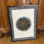≫作者不明*直筆サイン入り大型3Dアート83×63cm*特大 額装 飾り*美術*芸術*立体 絵画*抽象画*詳細不明*インテリア壁掛け飾りディスプレイ