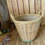  Vintage * старый большой ротанг корзина для белья * большой ротанг .. корзина . корзина место хранения * природа натуральный натуральный Vintage * античный старый инструмент * стирка 