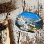 } Швейцария Vintage *Jungfraujoch jung flauyo ho *3454m железная дорога станция монета tray * жестяная пластина гора O-Bon * Vintage * античный * старый инструмент 