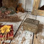 } Vintage * старый ... умение rose ювелирные изделия кейс * metal роза бардачок box * цветок цветок * Vintage * античный * старый инструмент 