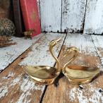 Vintage латунь s one аксессуары tray 2 перо номер кольцо держатель латунь лебедь кольцо бардачок Vintage античный старый инструмент 