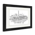 Ashley Framed Prints Welcome Phrase Words Cloud Concept, Wall Art Home