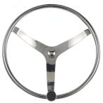 Seachoice 28531 3 Spoke Sports Steering Wheel with Turning Knob, Fits