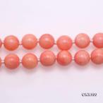 JYXJEWELRY Double Strand Coral Necklace AAA 8mm Pink Coral Necklaces R