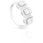 Femme Luxe 0.50 carats (ct. t.w.) Round and Baguette Diamond Ring in 1