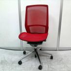 okamura/oka пятно fino la высокий задний красный сиденье сетка custom panel металлизированный полировка ножек [ б/у ][ офис стул ][ высокофункциональный стул ]