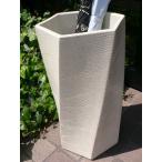 しがらき焼 白ひねり六角 傘立て 陶器 白 しがらき焼き 信楽焼き 信楽焼 傘立 かさ立て かさたて 花器 日本製 新築 お祝い 送料無料(沖縄除外)