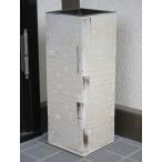 しがらき焼 ショコラ四角 傘立て 陶器 白 ホワイト 信楽焼き 信楽焼 傘立 かさ立て かさたて 花器 日本製 新築 お祝い 送料無料(沖縄除外)