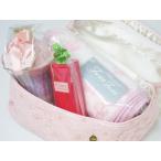 ロクシタン　ハンドクリーム　ギフトセット　ローズ　ギフトセット　シェリーレースバニティポーチ　ピンク　　当店オリジナル！