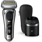 ショッピングシェーバー BRAUN シリーズ9Pro+9566cc　6in1全自動プレミアムアルコール洗浄器、シェーバーケース付き　シルバー
