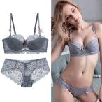 1/2カップ ブラジャー ショーツセット 下着 レディース エレガント 総レース  ハーフカップ エロい 下着 セクシー  sexy 4カラー ABCDカップ アンダー９５まで