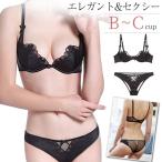 ハーフカップ ブラジャー ショーツ セット 下着 レディース セクシー エロい  誘惑 刺繍 1/2カップ 透け感 美乳メイク 響かない